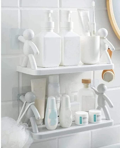 White Doll Shelf Storage Rack Wall Hanging