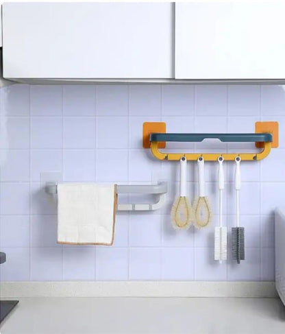 Multifunctional Folding Towel Shelf