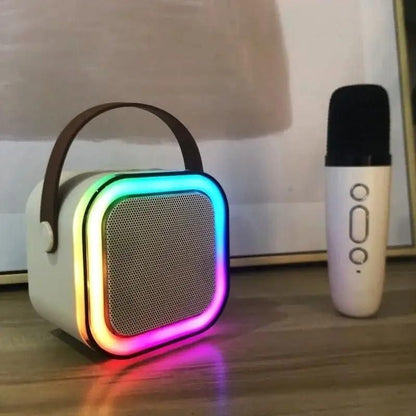 Portable Karaoke Speaker with Wireless Mic