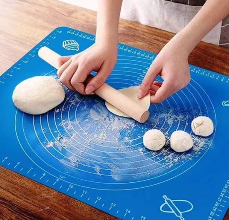 Silicone Baking Mat Silicone Chapati Atta Kneading Mat Non-Stick Fondant Rolling Mat Stretchable for Kitchen Roti Chapati