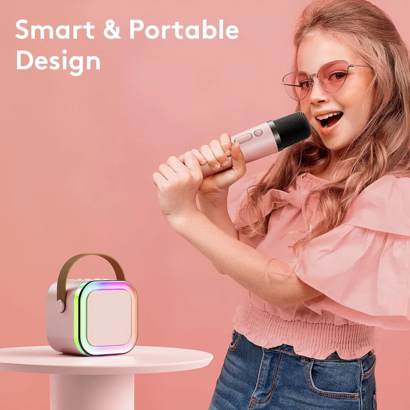 Portable Karaoke Speaker with Wireless Mic