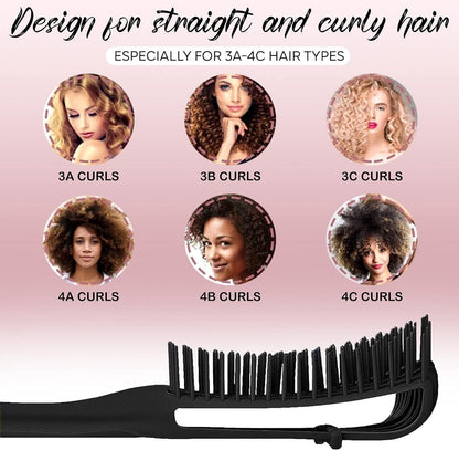 Brush for Detangling and Defining Curly and Afro hair - Anti-tangle comb