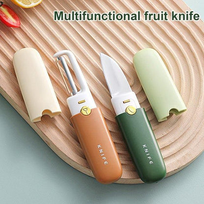 Knife Kitchen Knife Peeler Portable Knife for Fruit 2 in 1 Knife and Peeler for Kitchen Travel