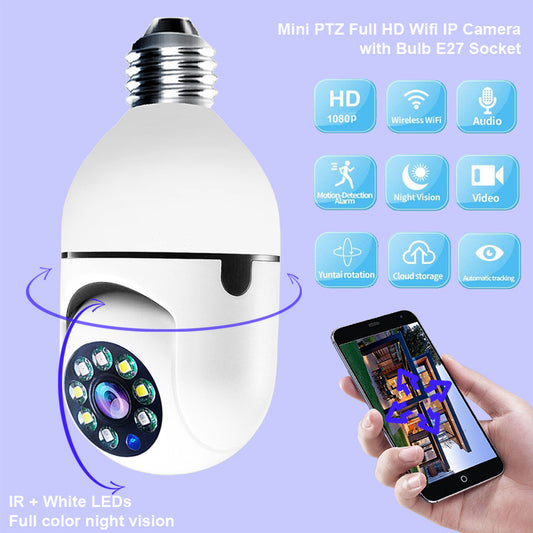 The Smart Bulb WiFi 360 Camera for Complete Home Security