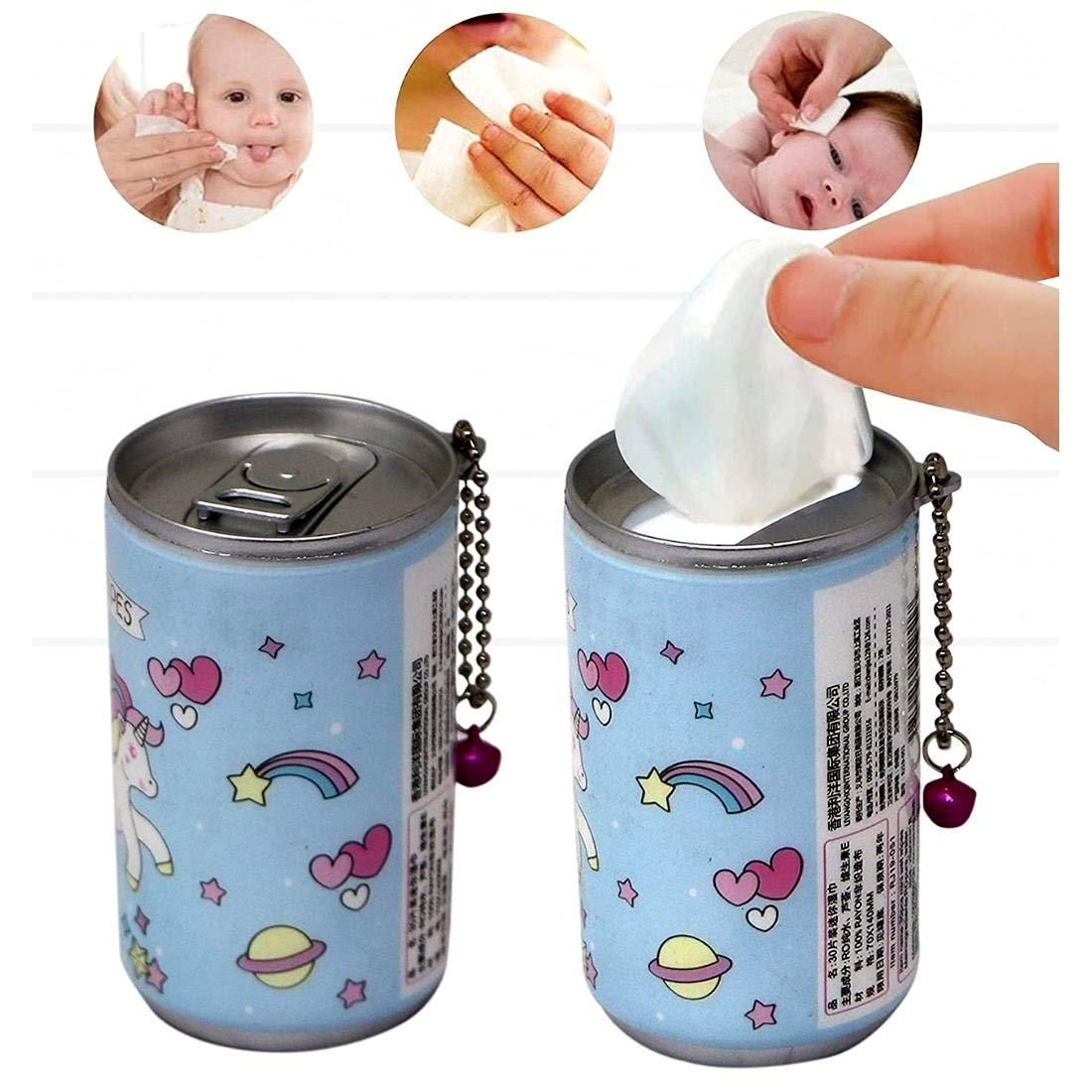 Mini Portable Wet Wipes Tissue Can for Cleaning Face Body (Tissue can)