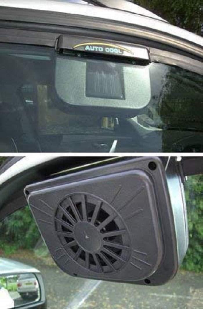 Solar Powered Rubber Stripping Car Ventilation Auto Cool Fan